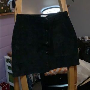 Willow & Clay Black Leather Skirt